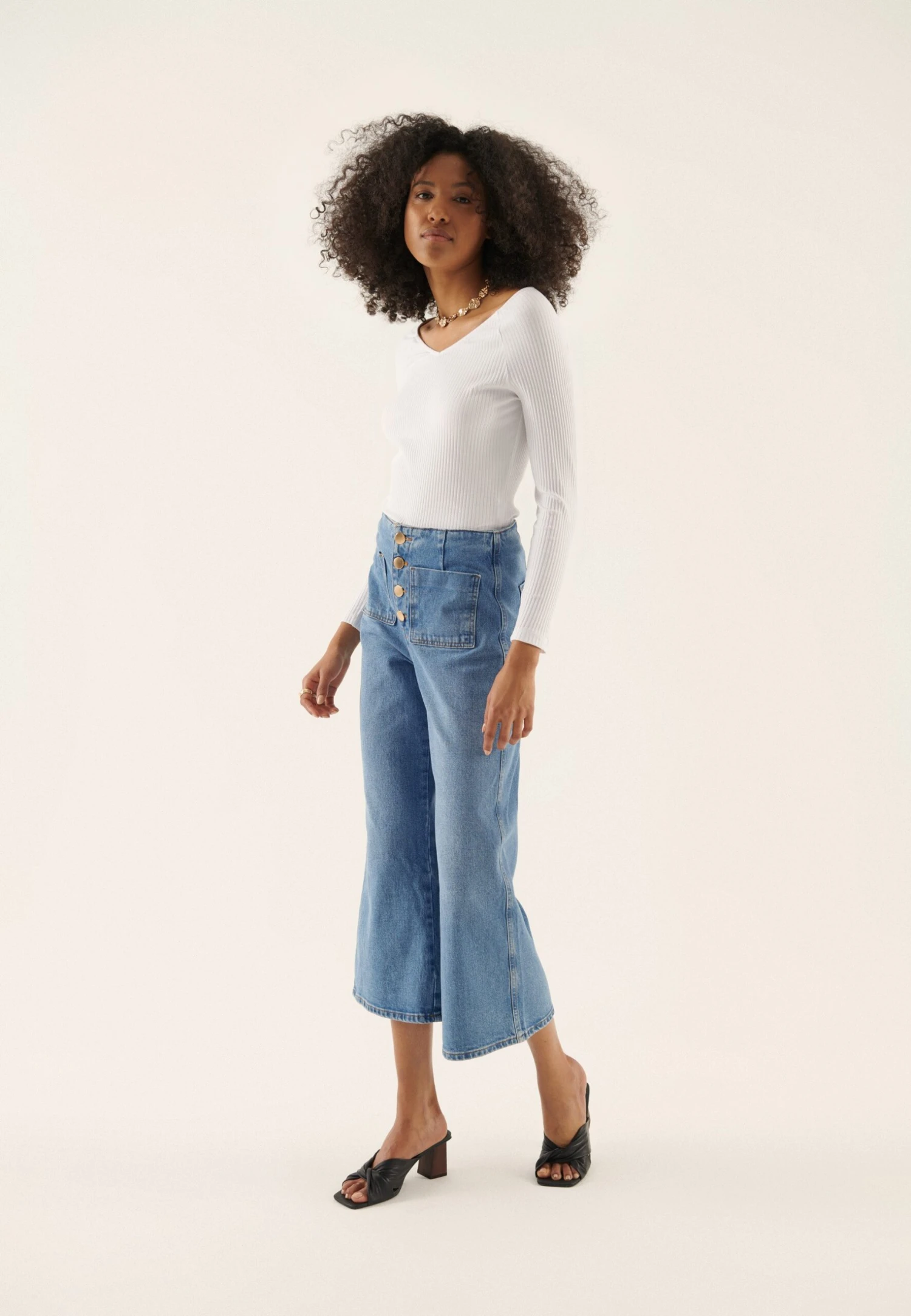 Anna Field 2-Pack - Camiseta De Manga Larga - Black/White