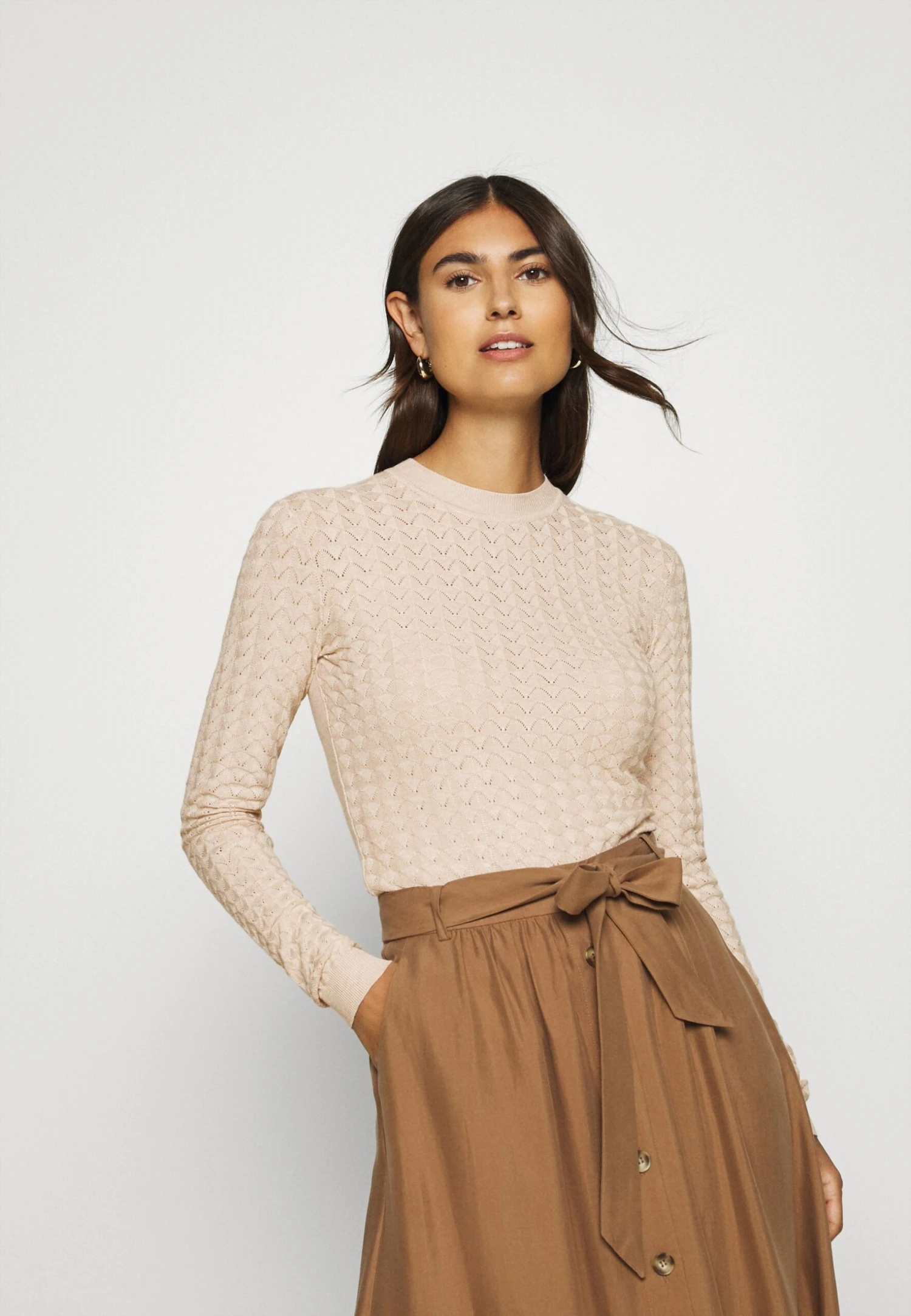 Anna Field Jersey De Punto - Light Tan Melange