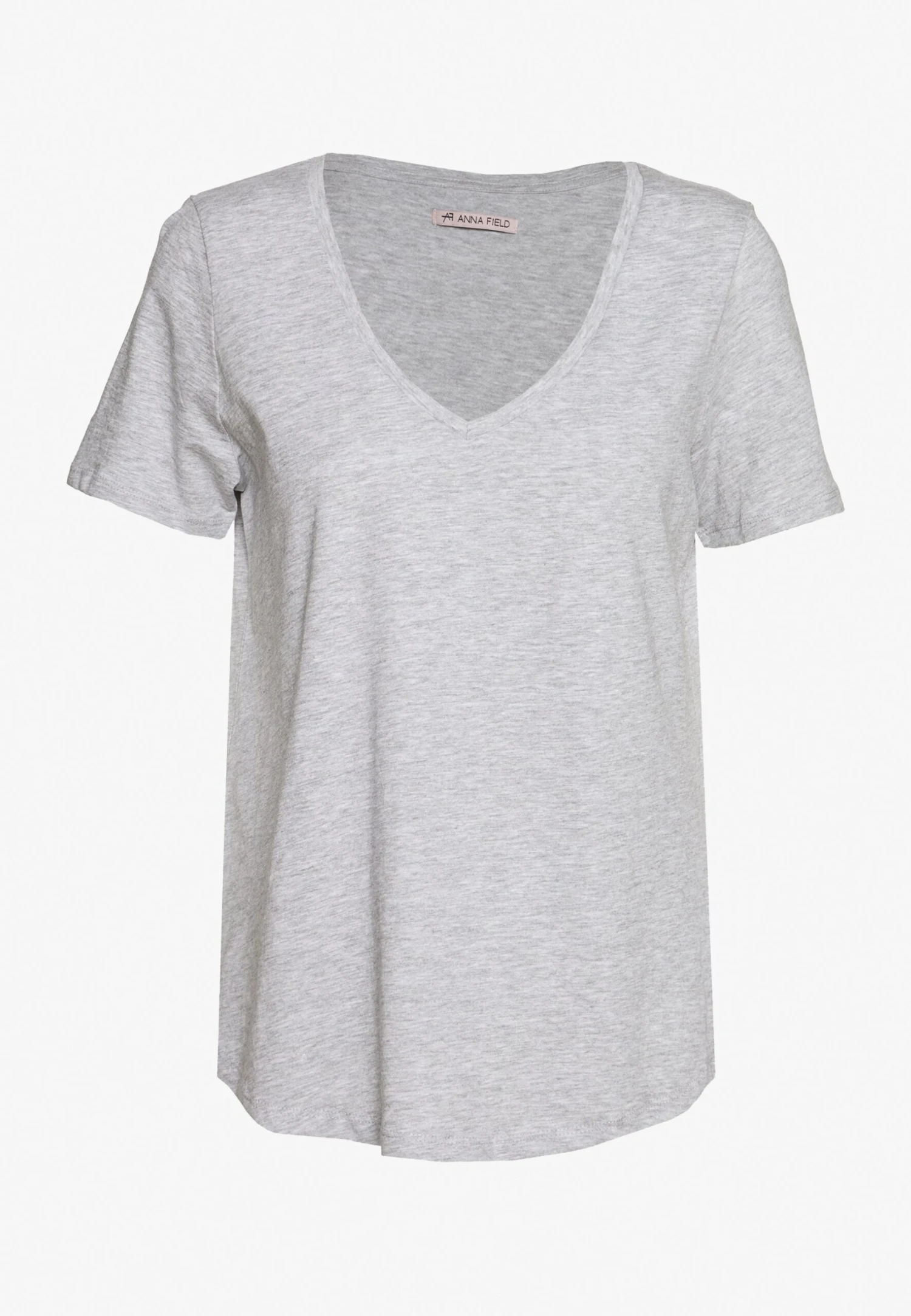 Anna Field Camiseta Básica - Mottled Light Grey/Blue - Imagen 2