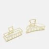 Anna Field 2 Pack - Hair Styling Accessory - Gold-Coloured