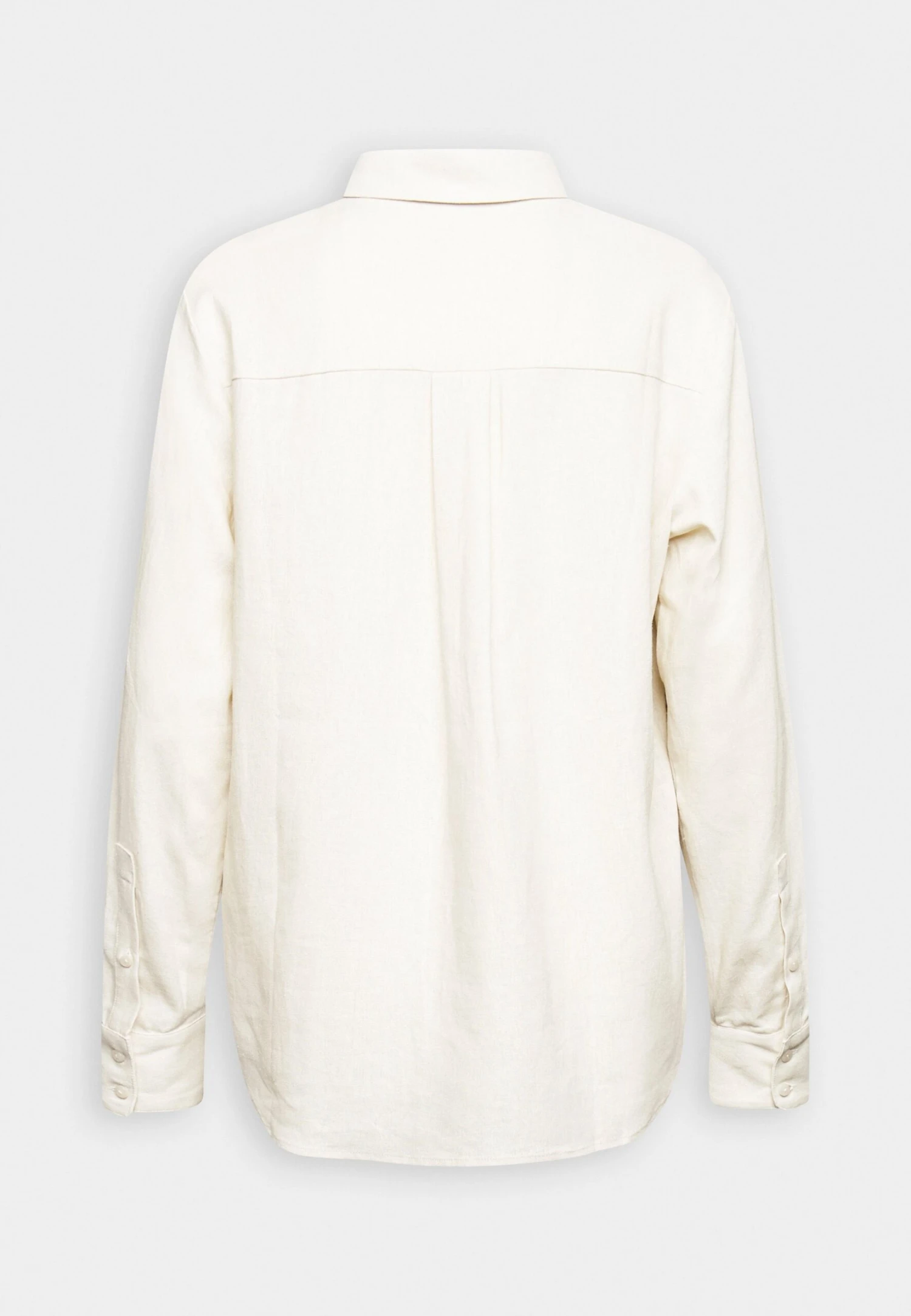 Anna Field Linen-Mix Button Down Blouse - Camisa - Beige - Imagen 6