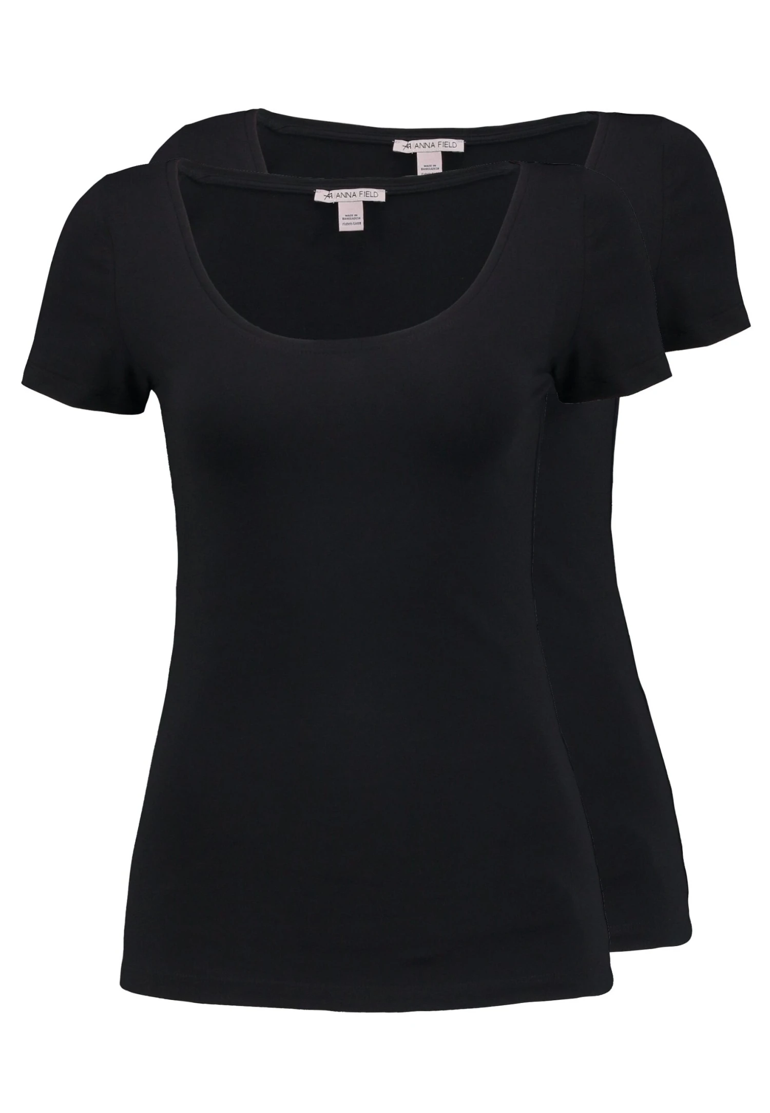 Anna Field 2 Pack- Camiseta Básica - Black
