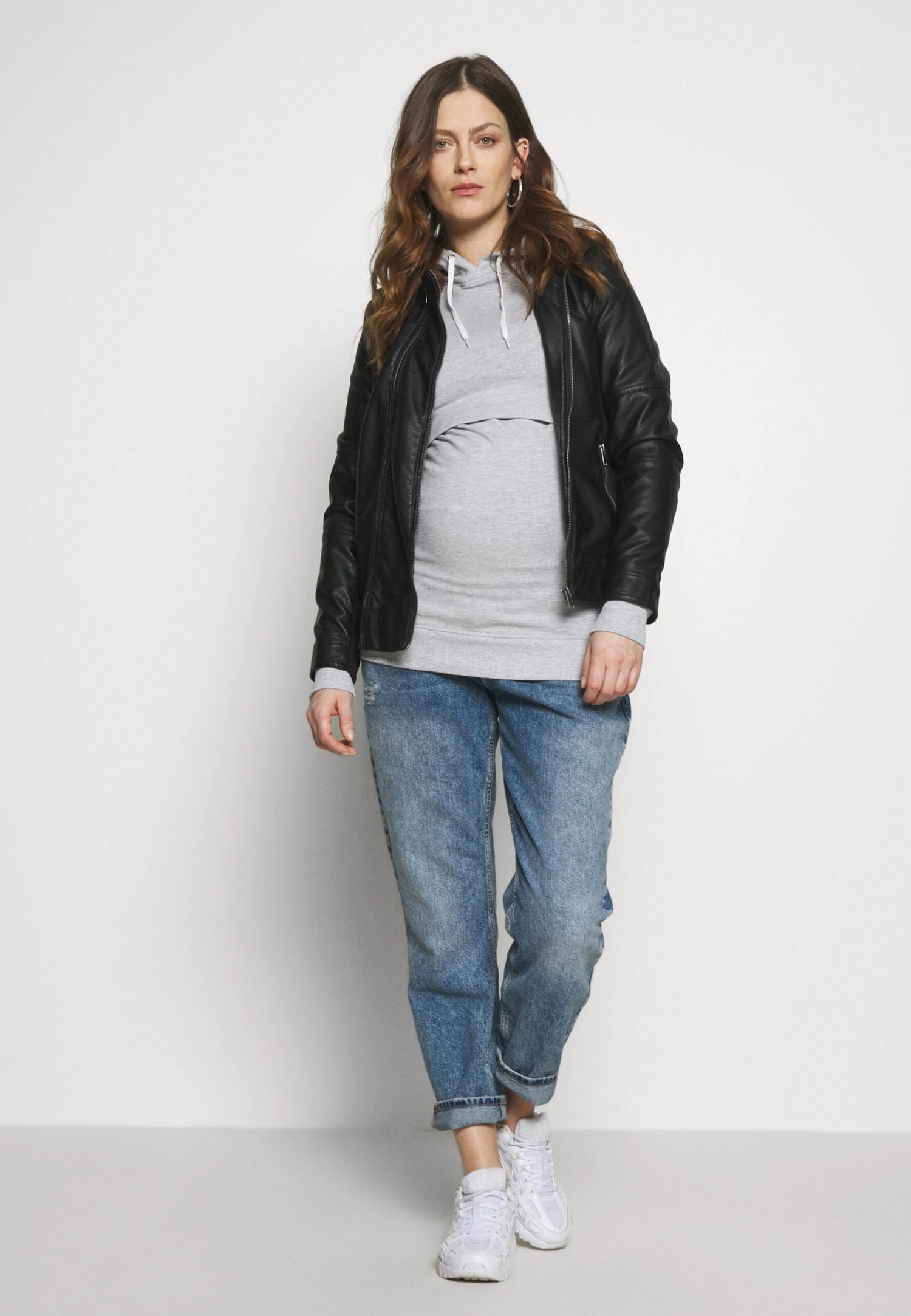 2 Pack Nursing Hoodie - Jersey Con Capucha - Light Grey/Dark Blue - Imagen 2