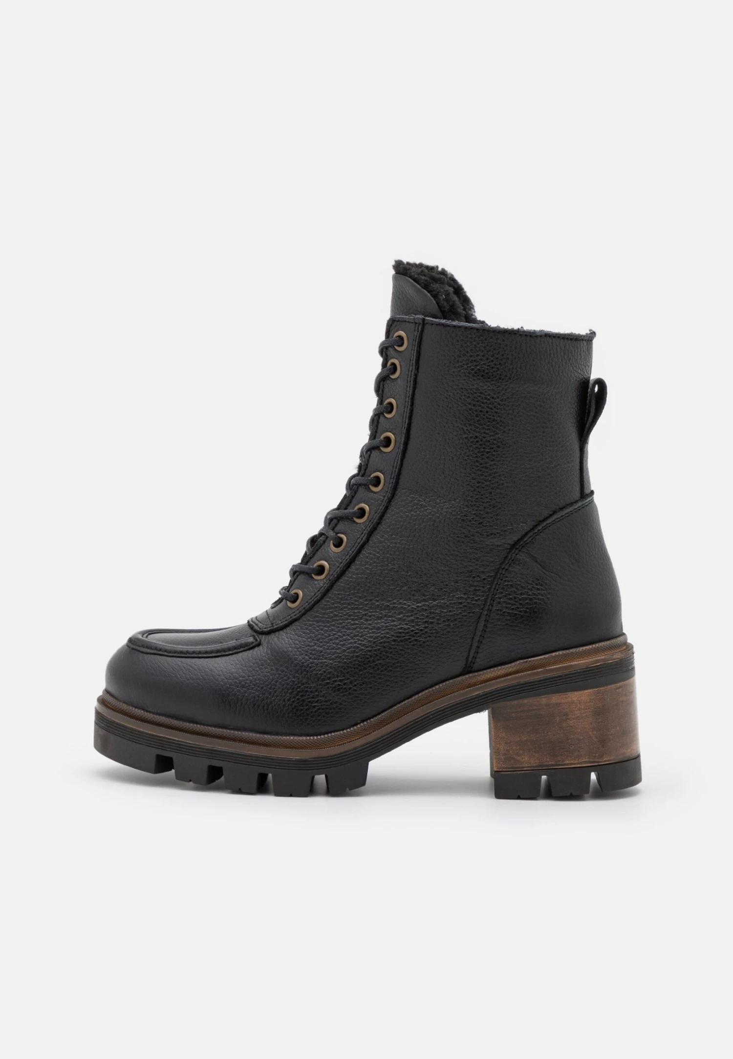 Anna Field Leather Winter Bootie - Botas Para La Nieve - Black - Imagen 2