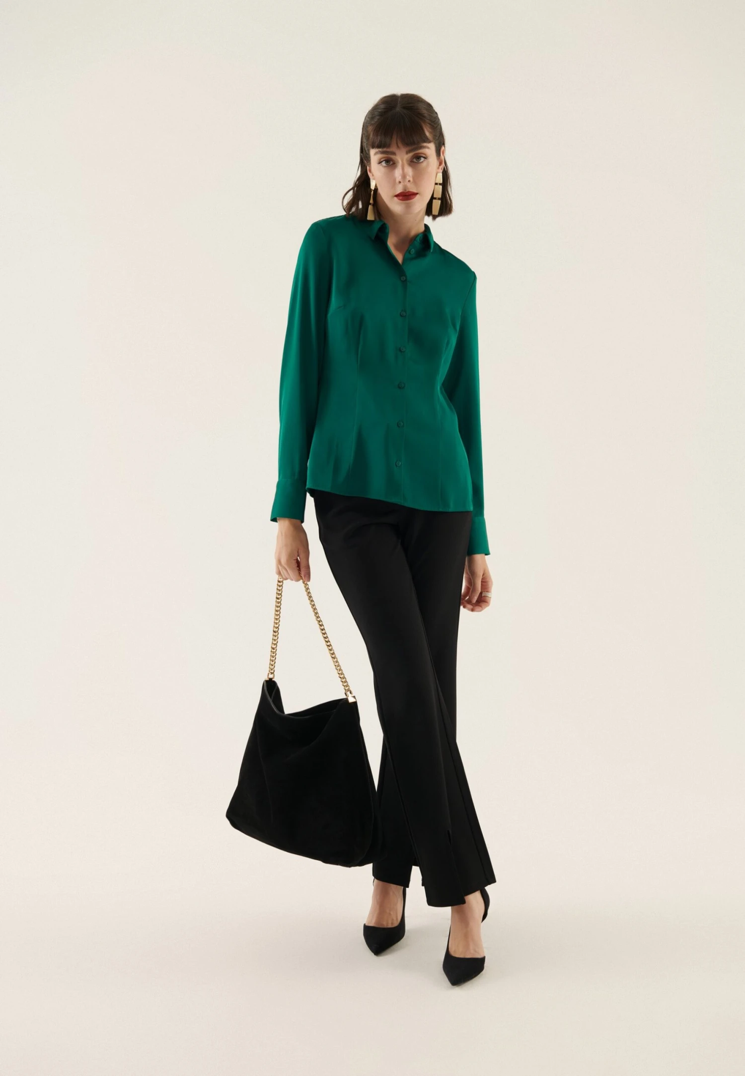 Anna Field Camisa - Dark Green - Imagen 2