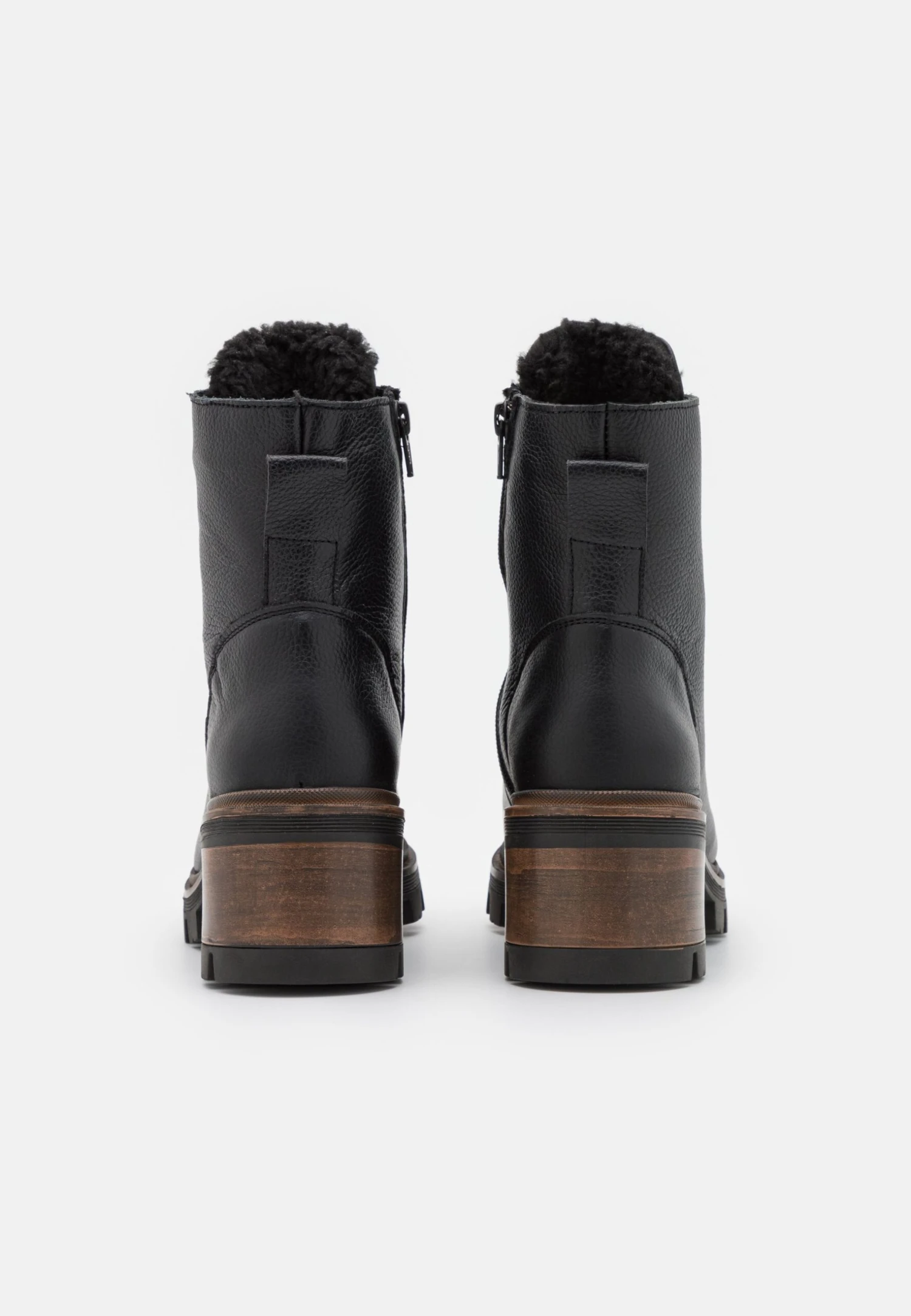 Anna Field Leather Winter Bootie - Botas Para La Nieve - Black - Imagen 4