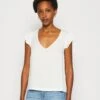 Anna Field Camiseta Estampada - White