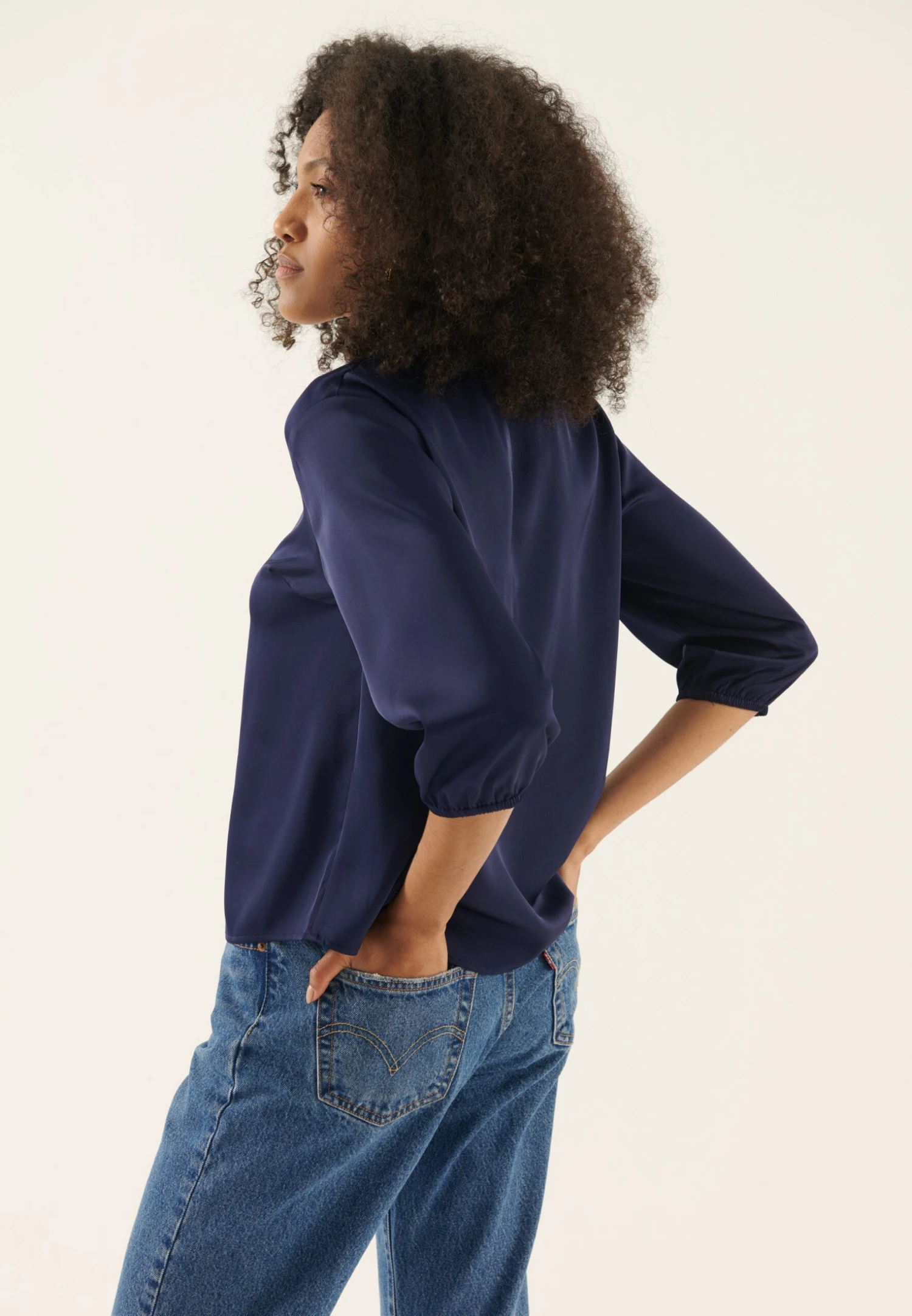 Anna Field Blusa - Dark Blue - Imagen 3