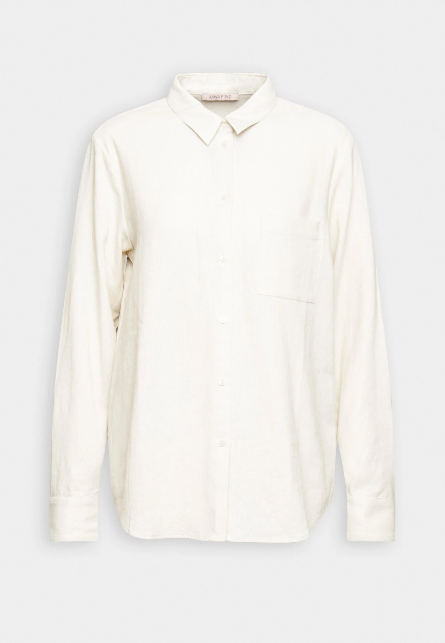 Anna Field Linen-Mix Button Down Blouse - Camisa - Beige - Imagen 4