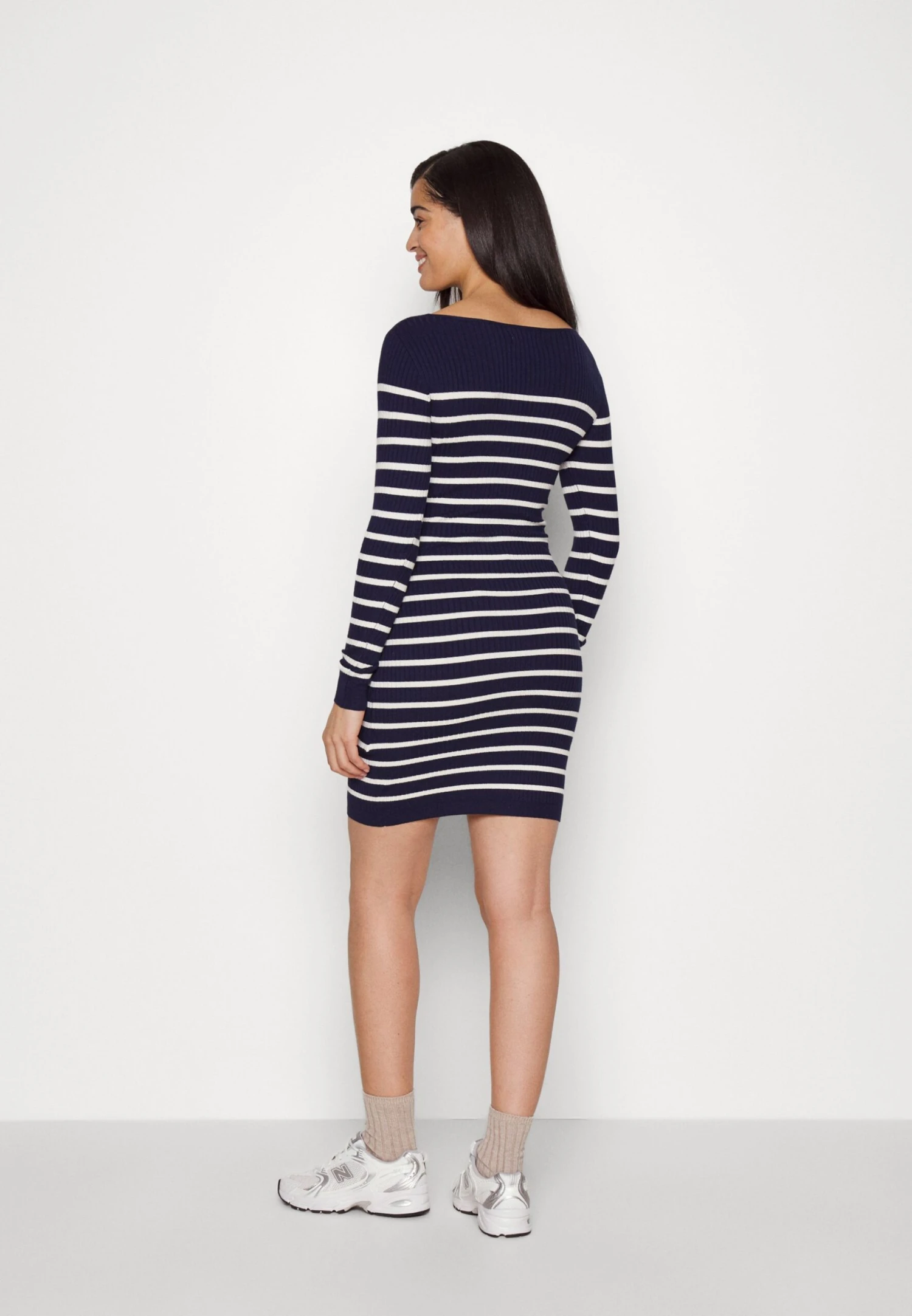 Vestido De Punto - Blue/White - Imagen 3