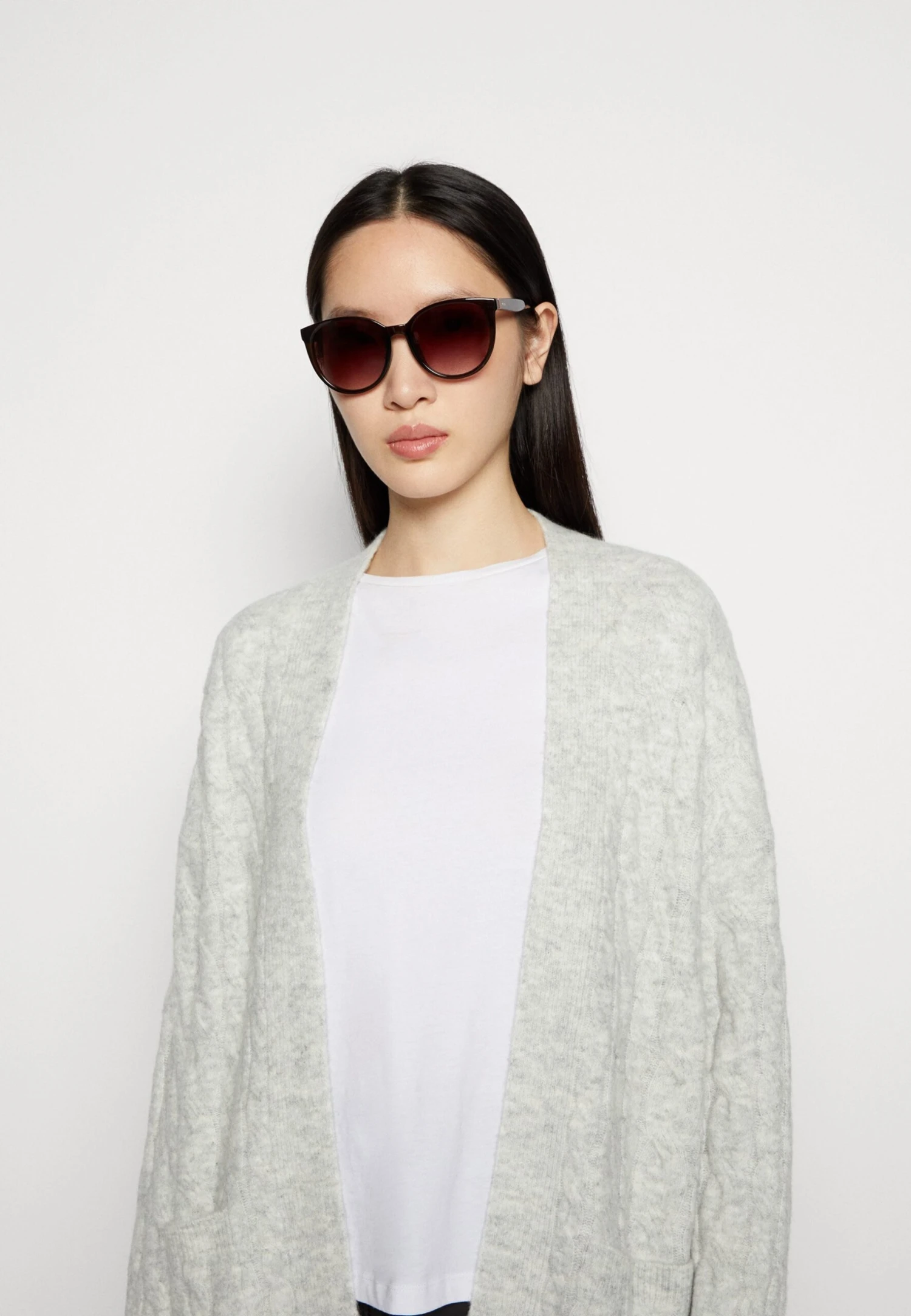 Anna Field Chaqueta De Punto - Mottled Grey - Imagen 4