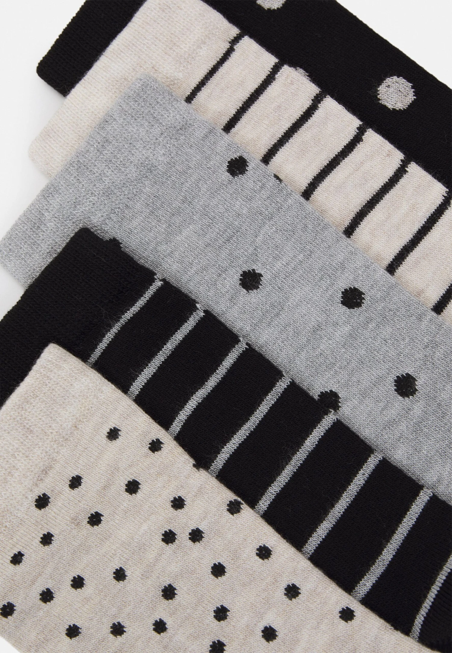 Anna Field 5 Pack - Calcetines - Grey/Black - Imagen 2
