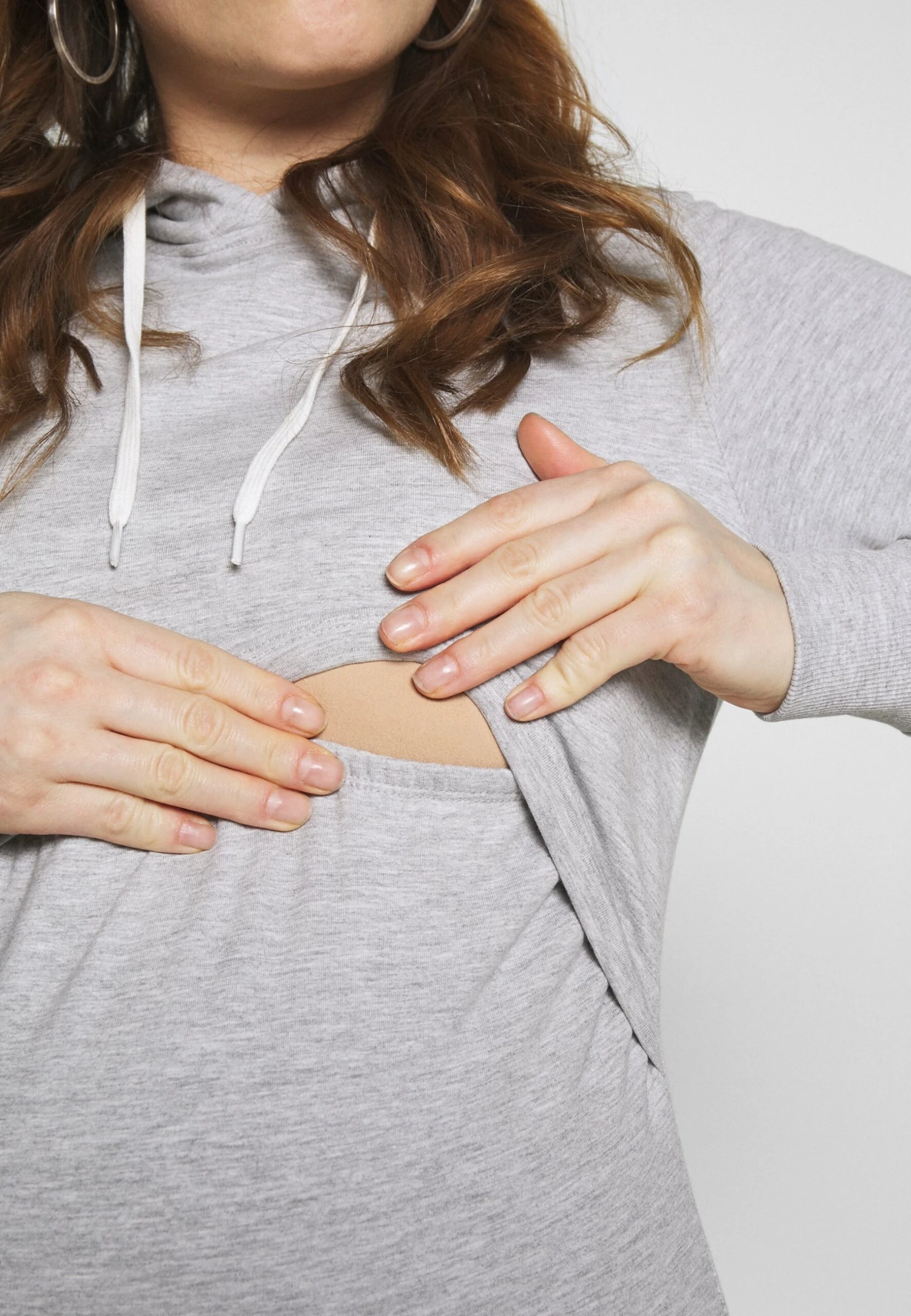 2 Pack Nursing Hoodie - Jersey Con Capucha - Light Grey/Dark Blue - Imagen 7