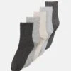 Anna Field 5 Pack - Calcetines - Black/Grey