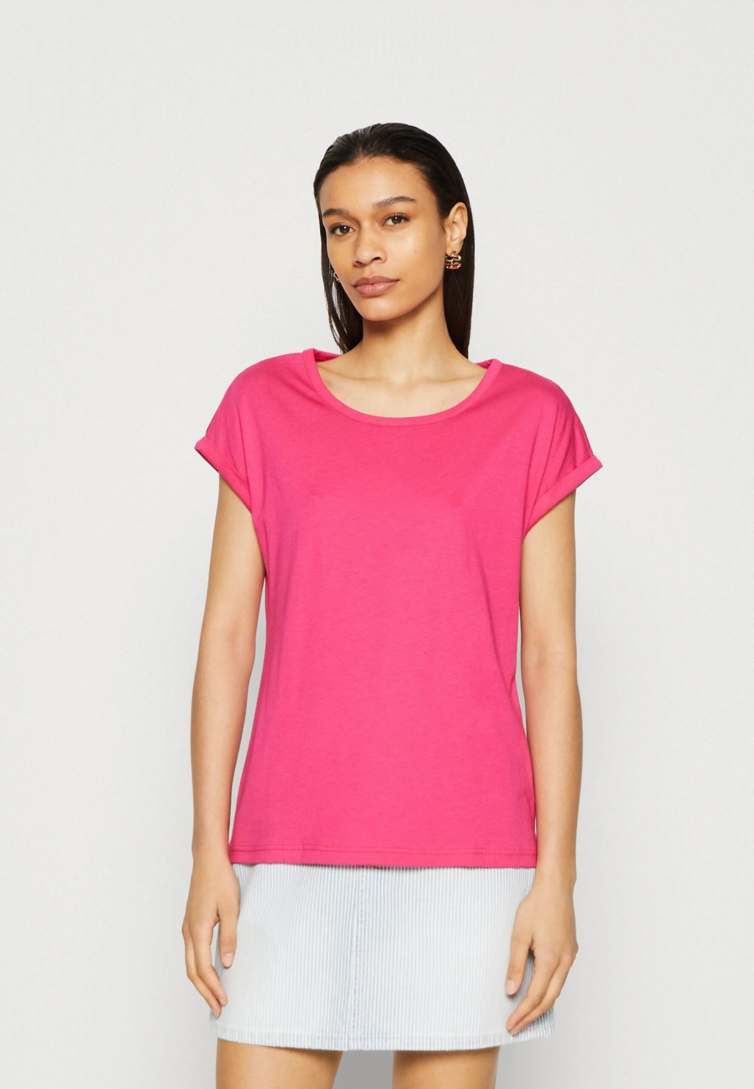 Anna Field 3 Pack - Camiseta Básica - White/Mottled Light Grey - Imagen 5