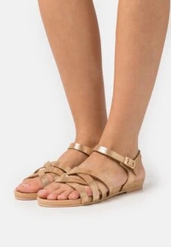 Leather - Sandalias - Gold