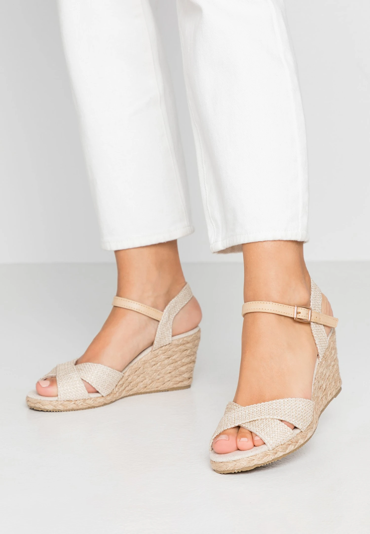 Anna Field Sandalias De Cuña - Beige