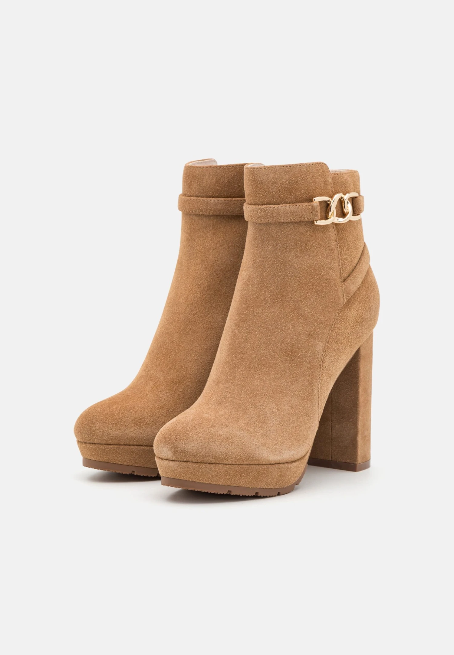 Anna Field Leather- Botines Con Plataforma - Cognac - Imagen 3